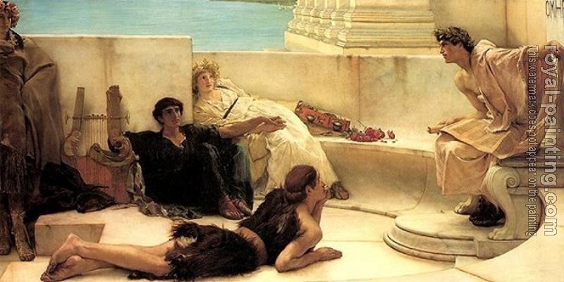 Sir Lawrence Alma-Tadema : A Reading from Homer